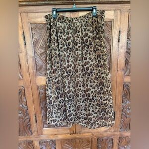Leopard Print Maxi Skirt